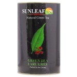 Чай зеленый, Sunleaf (Санлиф) 75 г 1 шт Эрл Грей с бергамотом жестяная банка